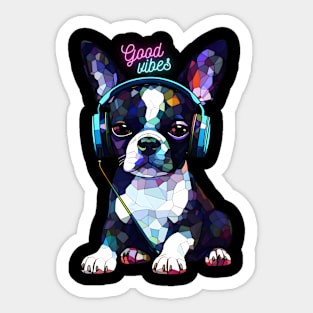 Cute puppy music Sticker